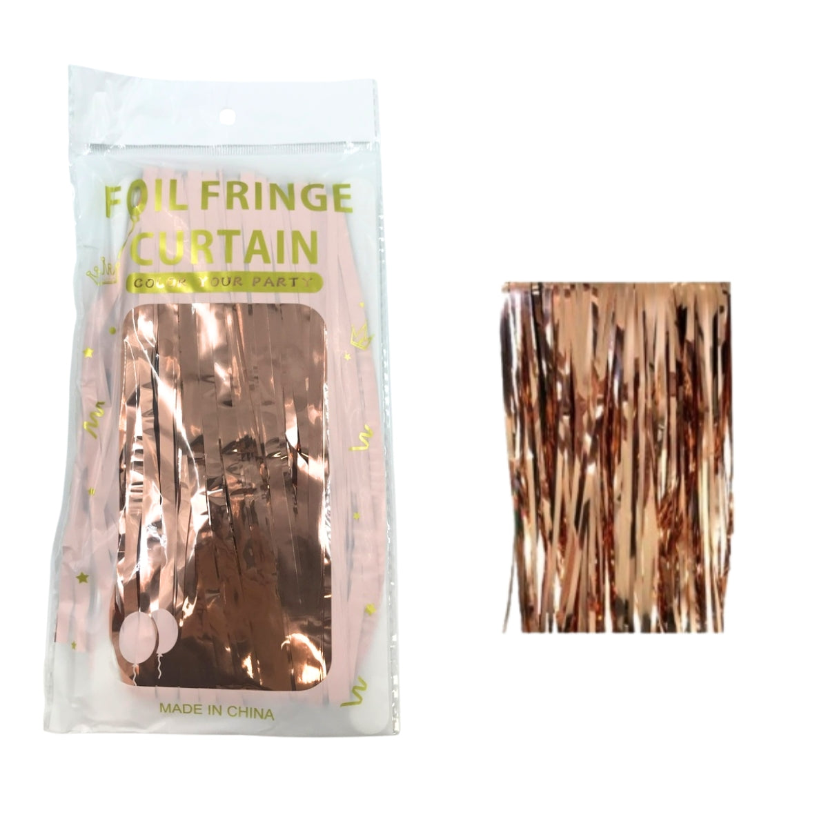 Rose Gold Foil Curtain 1x2m