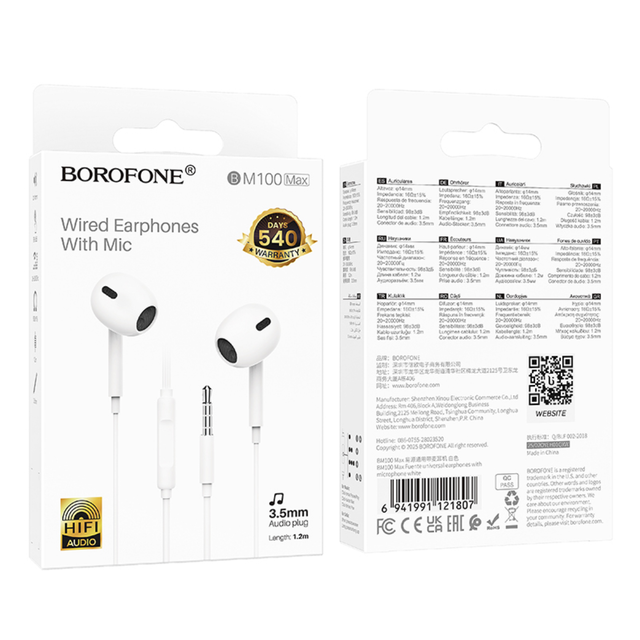 BM100MAX universal digital Type-C earphones with microphone