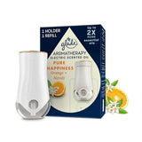 GLADE 20ml AROMATHERY ELECTRIC SCENTED OIL WARMER AND REFILL PURE HAPPINESS ORANGE NEROLI image 0