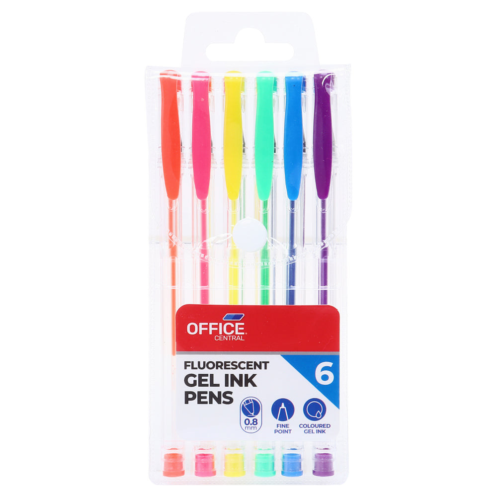 Gel Pens 6pk – Assorted Colours