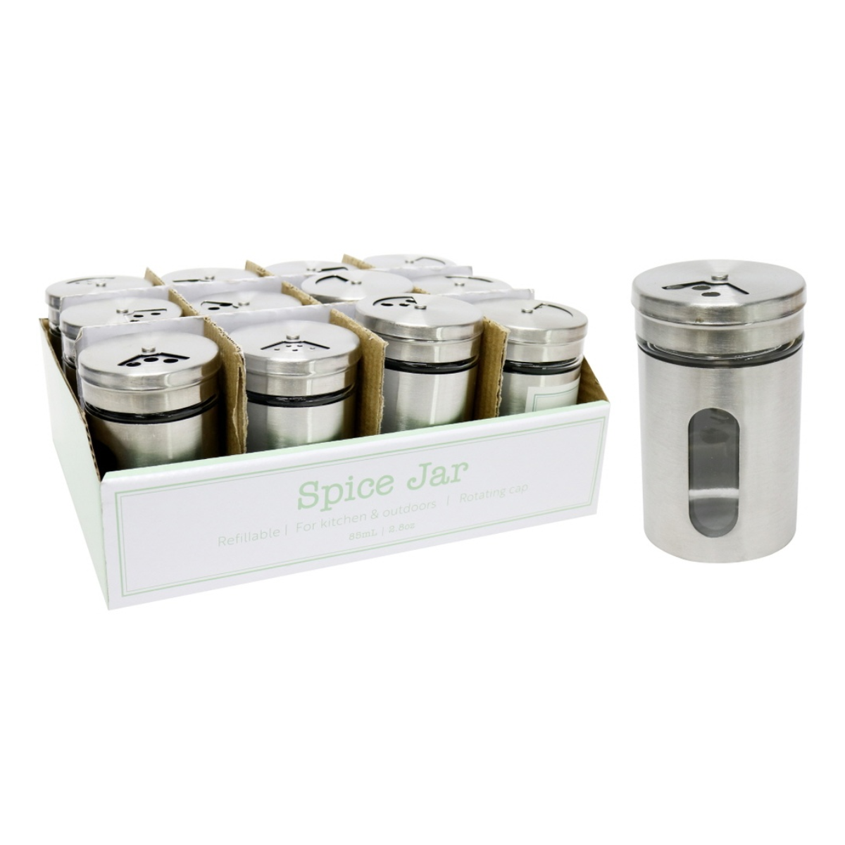 Glass Spice Jar 85mL