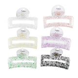 Glitter Hair Clip 1pc – See Through