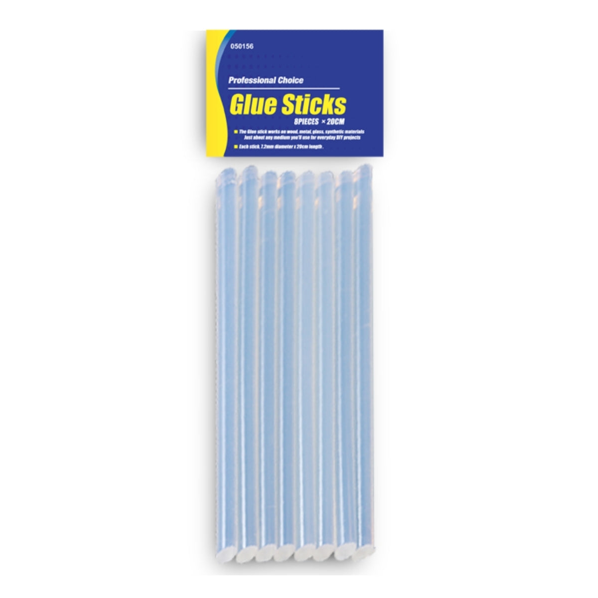 Glue Stick 20cmx7.2mm x 8’s