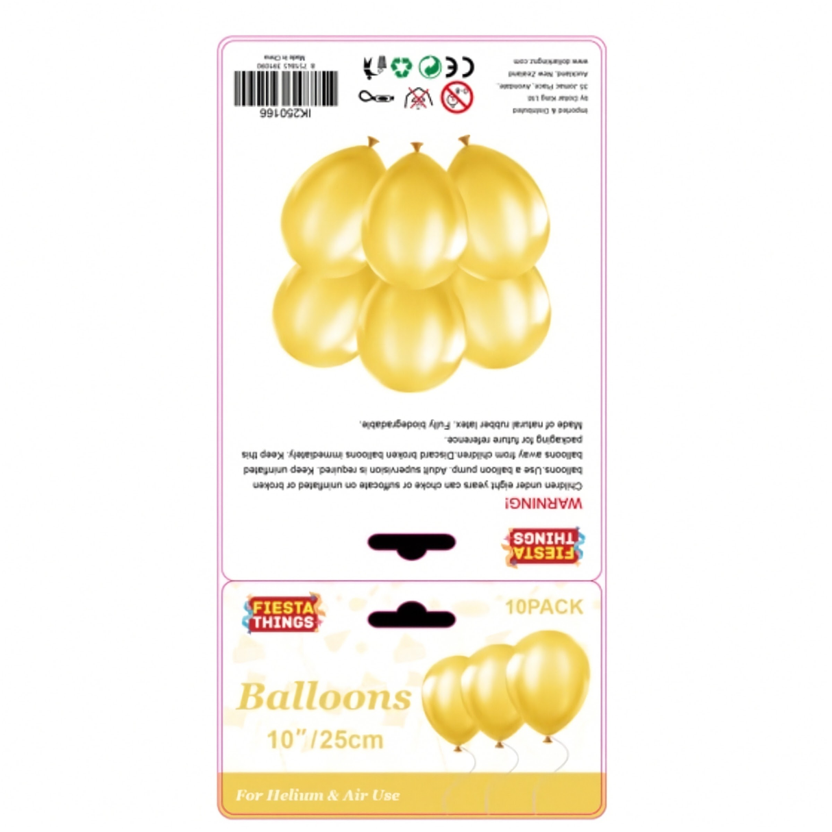 Gold Balloons 10 Pack – Metallic Party Decoration