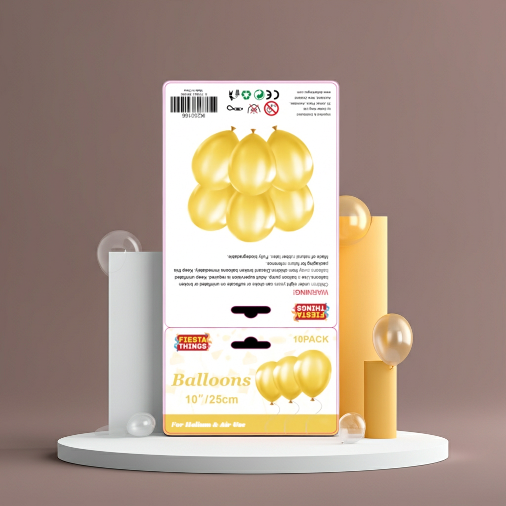 Gold Balloons 10 Pack – Metallic Party Decoration
