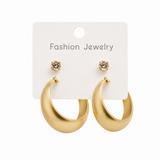 Gold chunky hoop earrings fashion jewellery for women