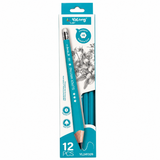 12 piece HB pencils set for school writing and drawing