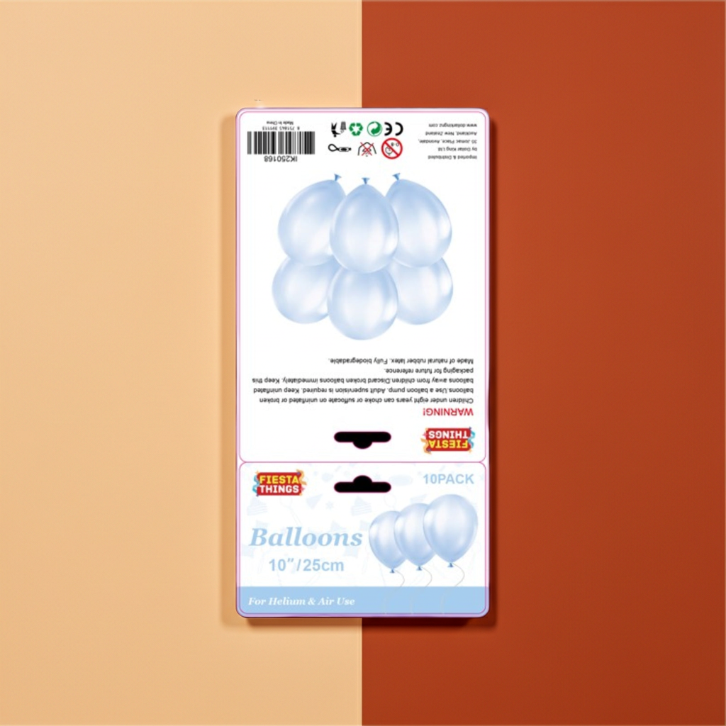 Light Blue Balloons 10 Pack – Pastel Party Decor