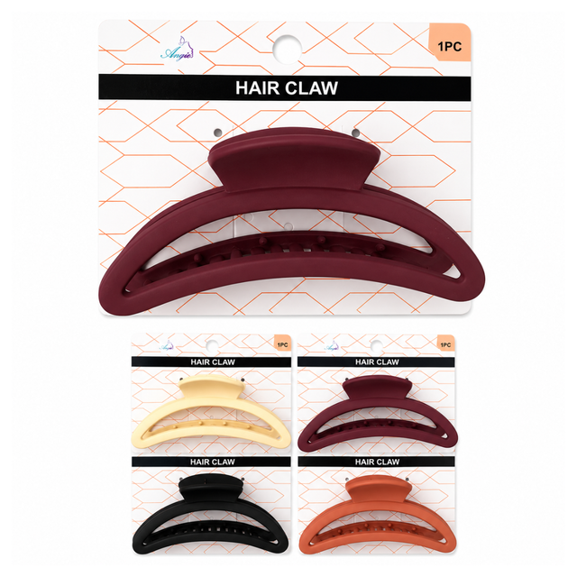 11cm matte arch hair claw clip in assorted colours