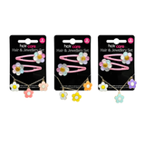 Hair Clip & Necklace Set 3pc – Assorted