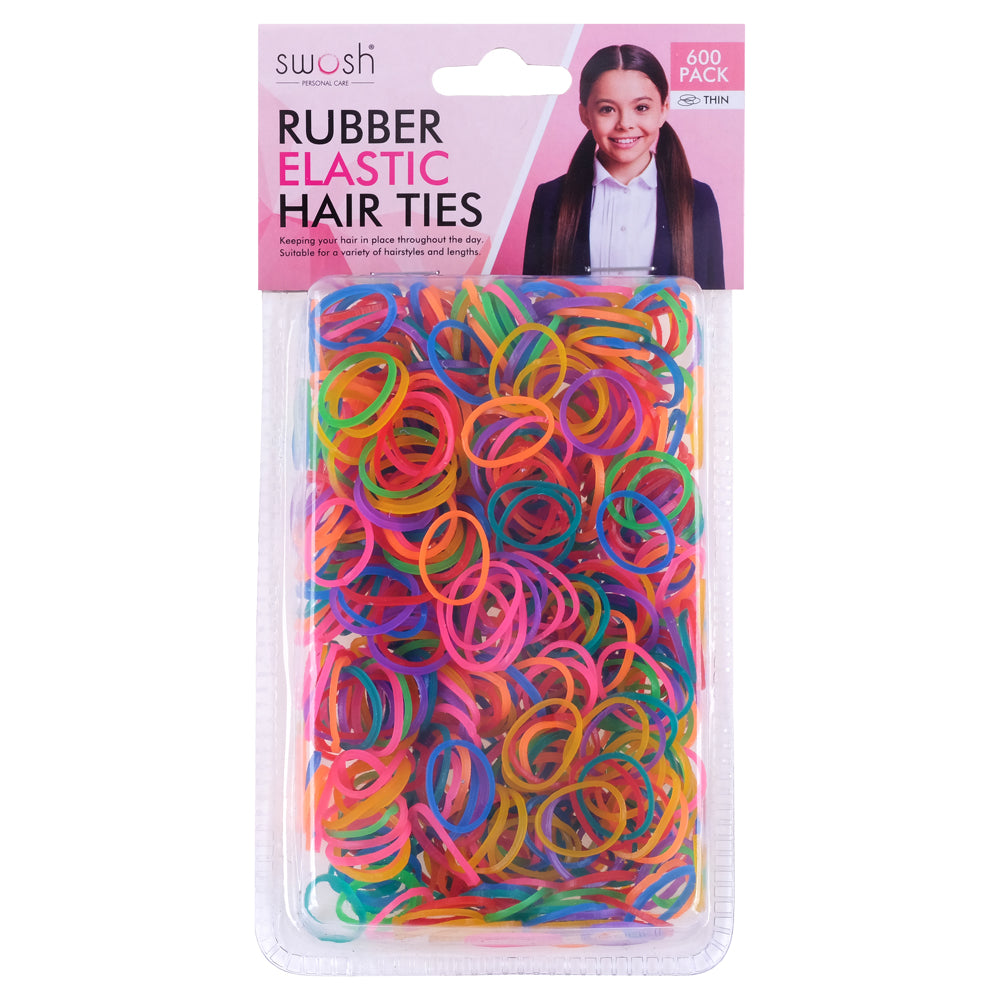 Hair Elastics 600pc – Mixed Colours