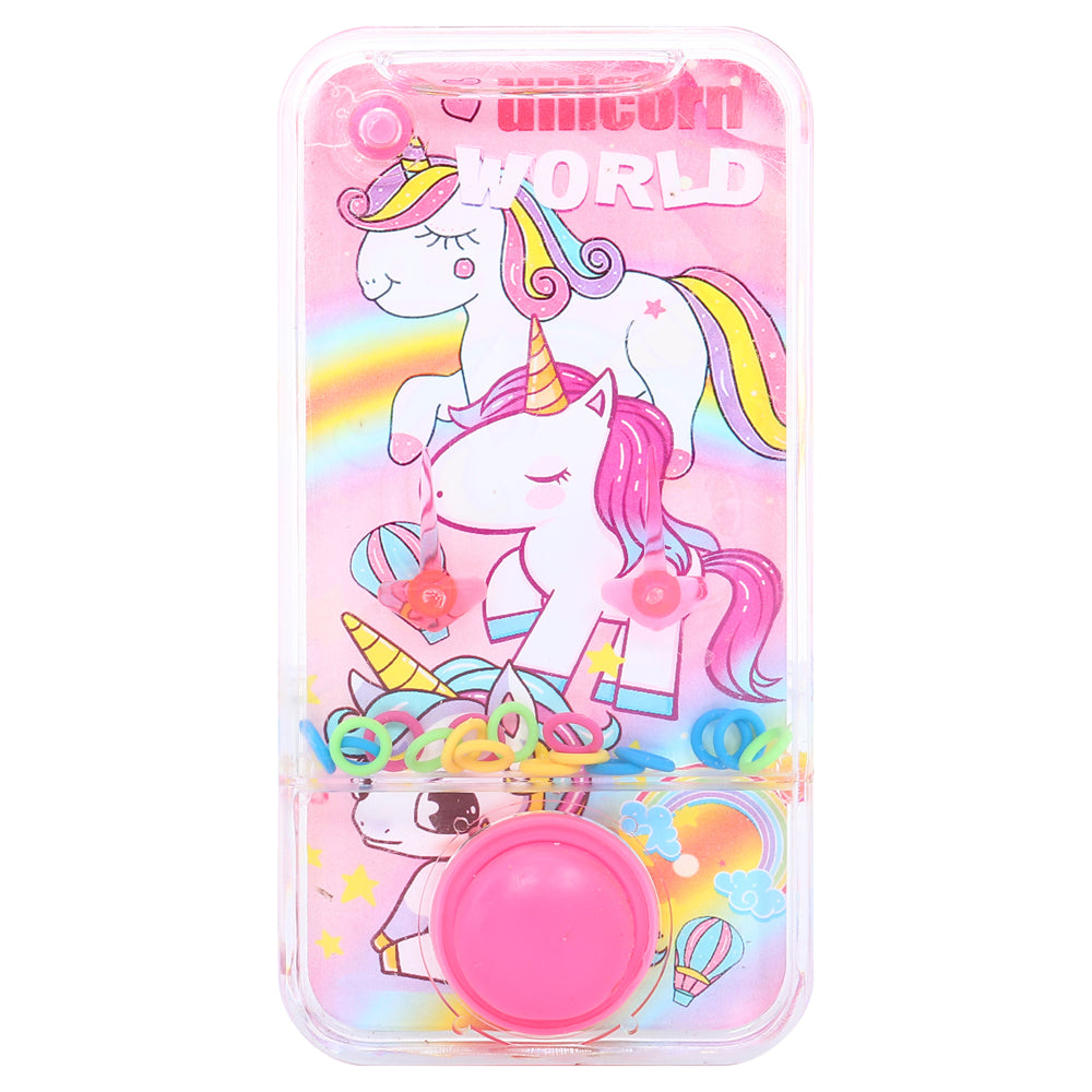 Hand Held Water Skill Game Unicorn 6cm x 11.8cm x 2cm - 3 Assorted