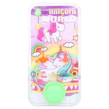 Hand Held Water Skill Game Unicorn 6cm x 11.8cm x 2cm - 3 Assorted