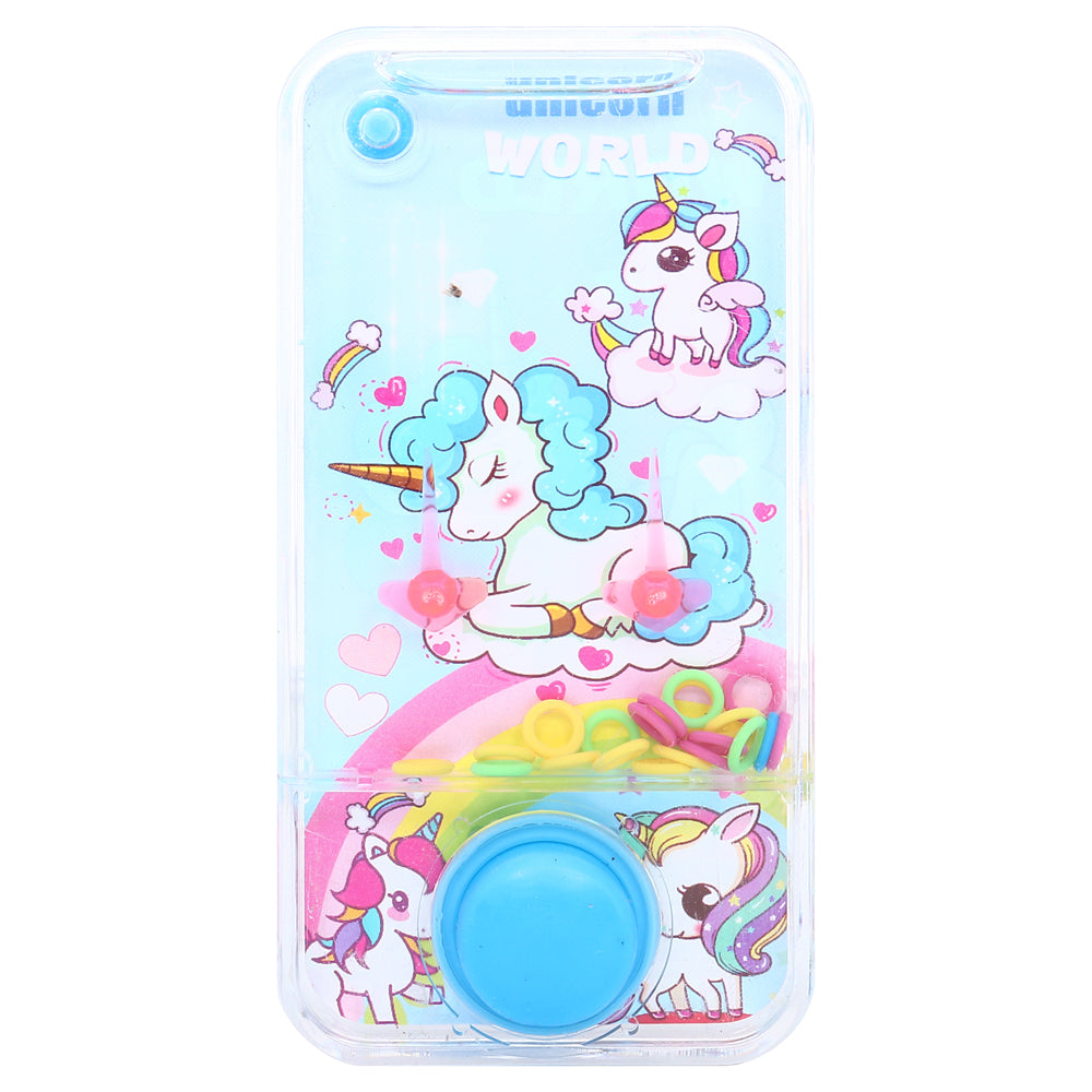 Hand Held Water Skill Game Unicorn 6cm x 11.8cm x 2cm - 3 Assorted