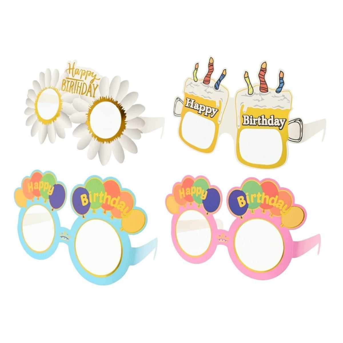 Happy Birthday Party Glasses 6 Pack