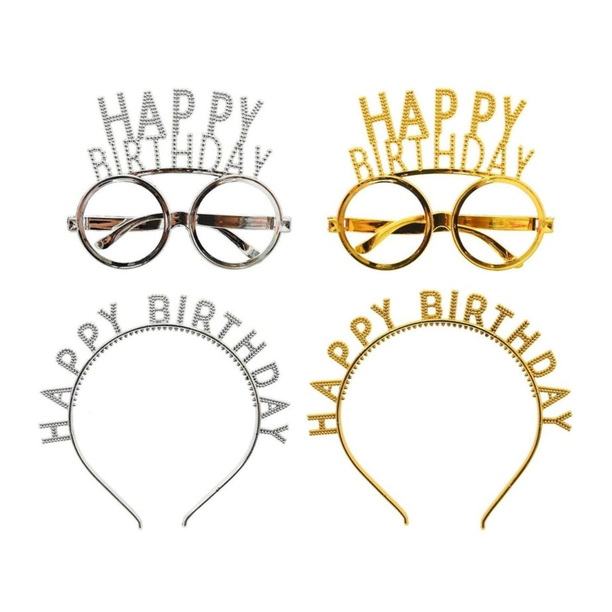 Happy Birthday Headband & Glasses Set