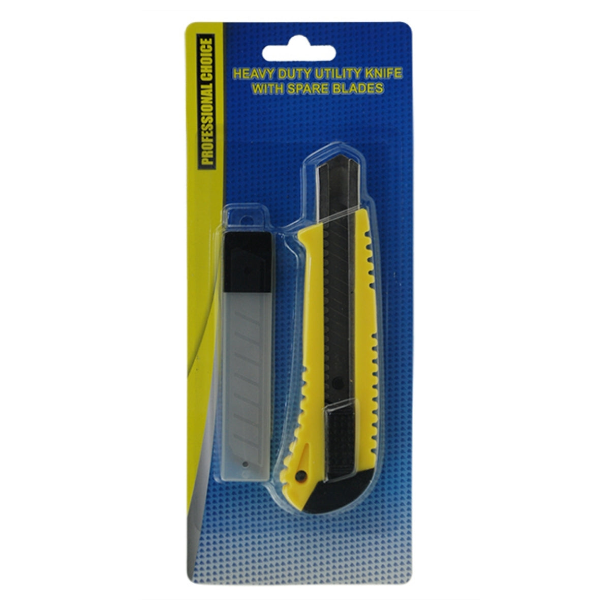 Heavy Duty Utility Knife with 3pc Spare Blades