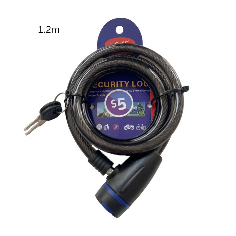 Bike Lock with 2 keys 1.2m