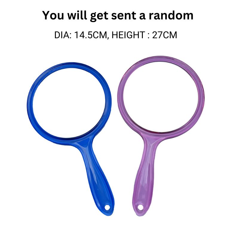 Hand Held Mirror - Double Sided Round