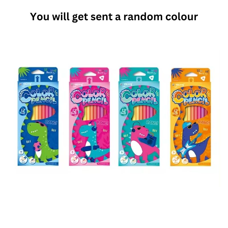 Colour Pencils Dinosaur 12 Colours