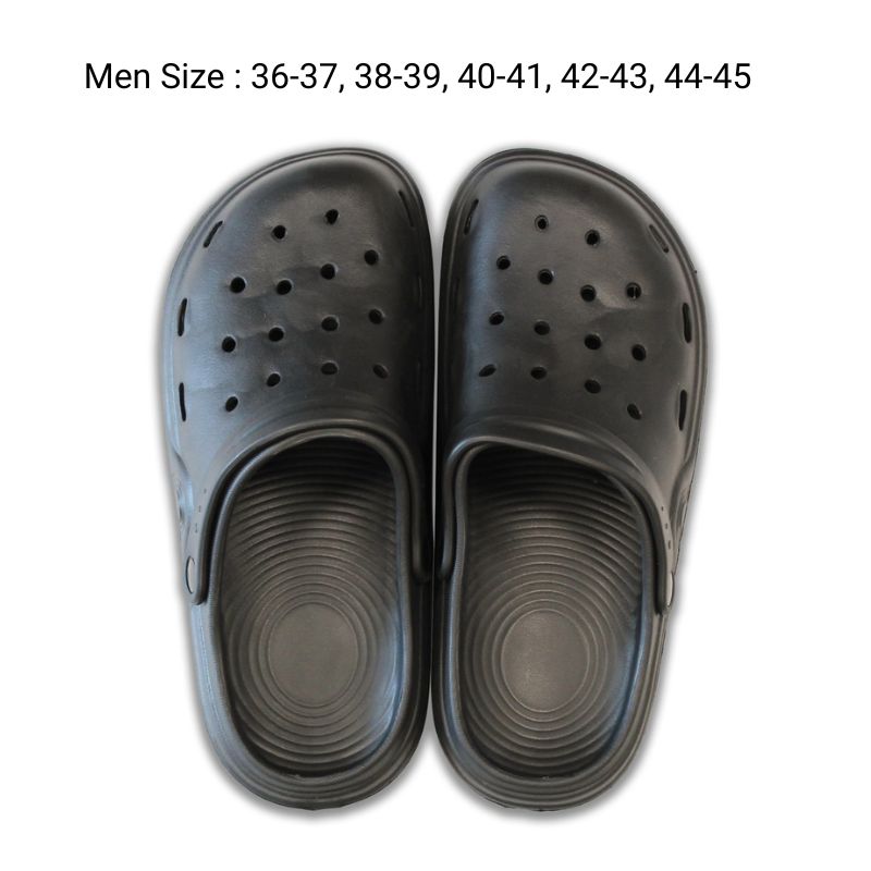 Lightweight EVA Slippers - Men Sizes Black