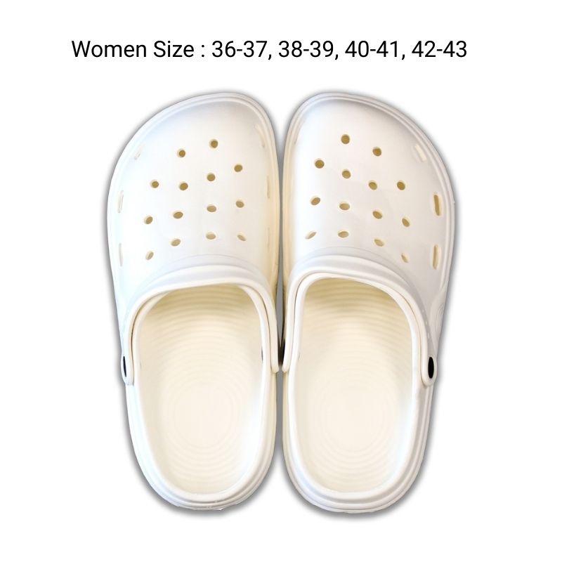 Lightweight EVA Slippers - Women Sizes White