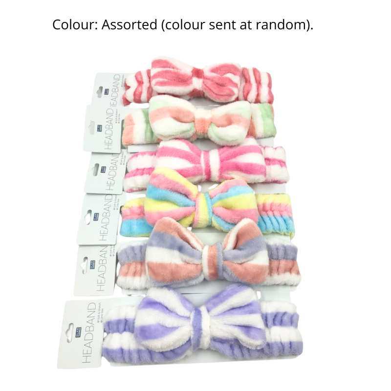 Makeup Headband - Stripe Ribbon