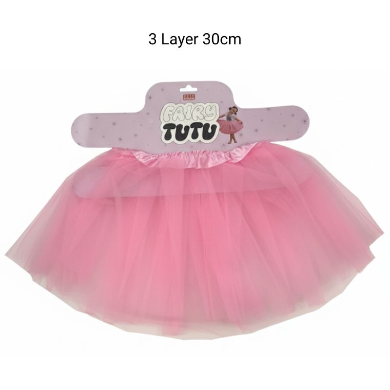 Tutu Skirt 3 Layer 30cm - Pink