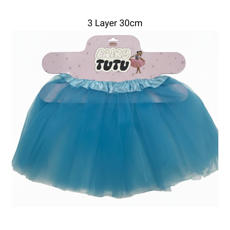 Tutu Skirt 3 Layer 30cm - Blue