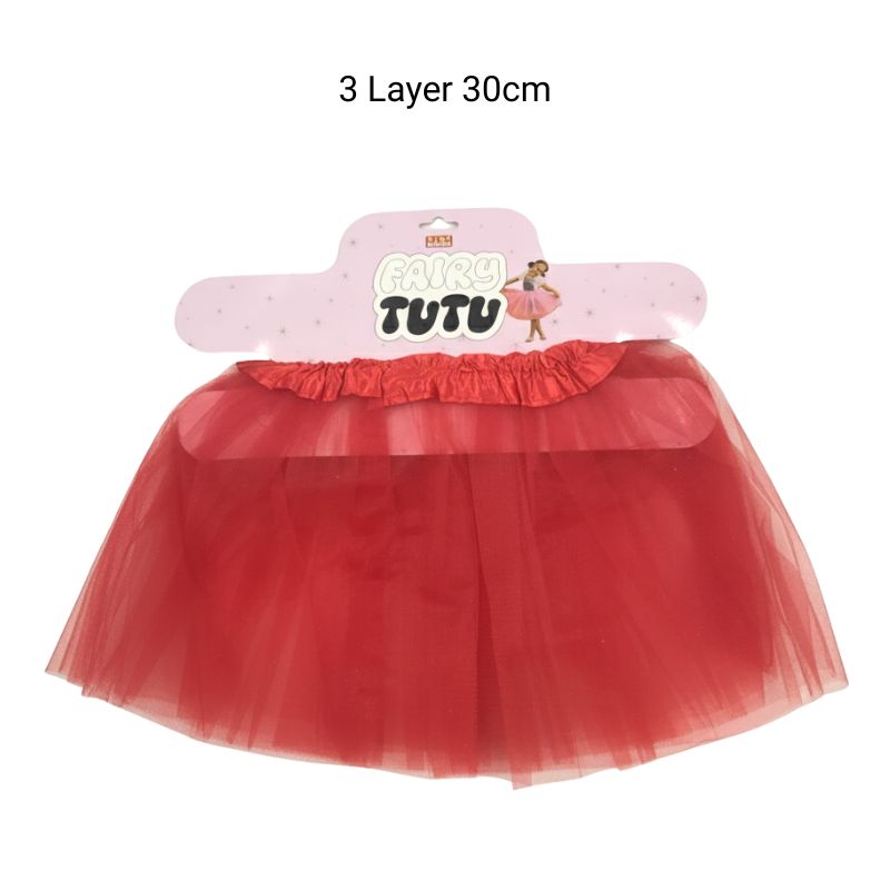 Tutu Skirt 3 Layer 30cm - Red
