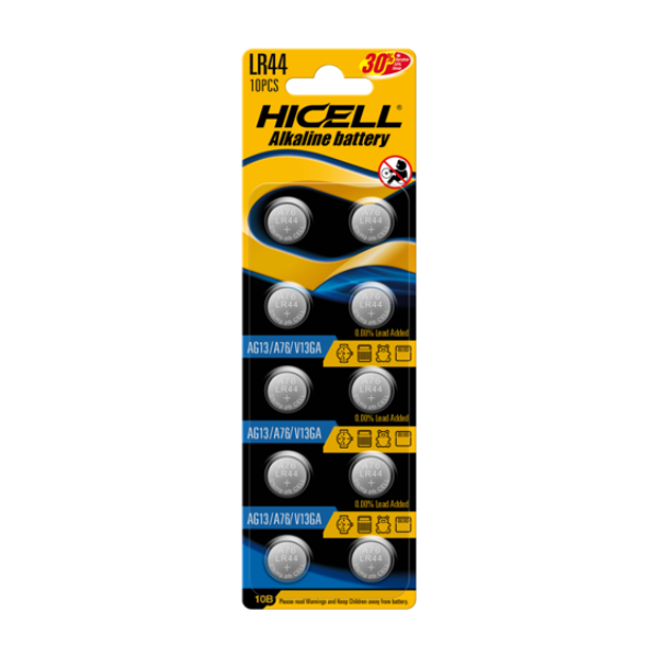 HICELL Alkaline Button Cell 10pc - AG13/LR44