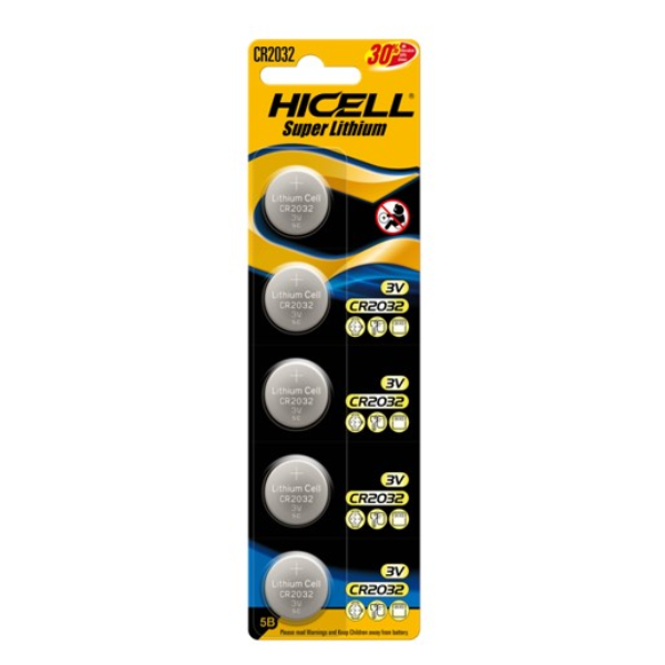 HICELL Super Lithium Button Cell 5pc - CR2032