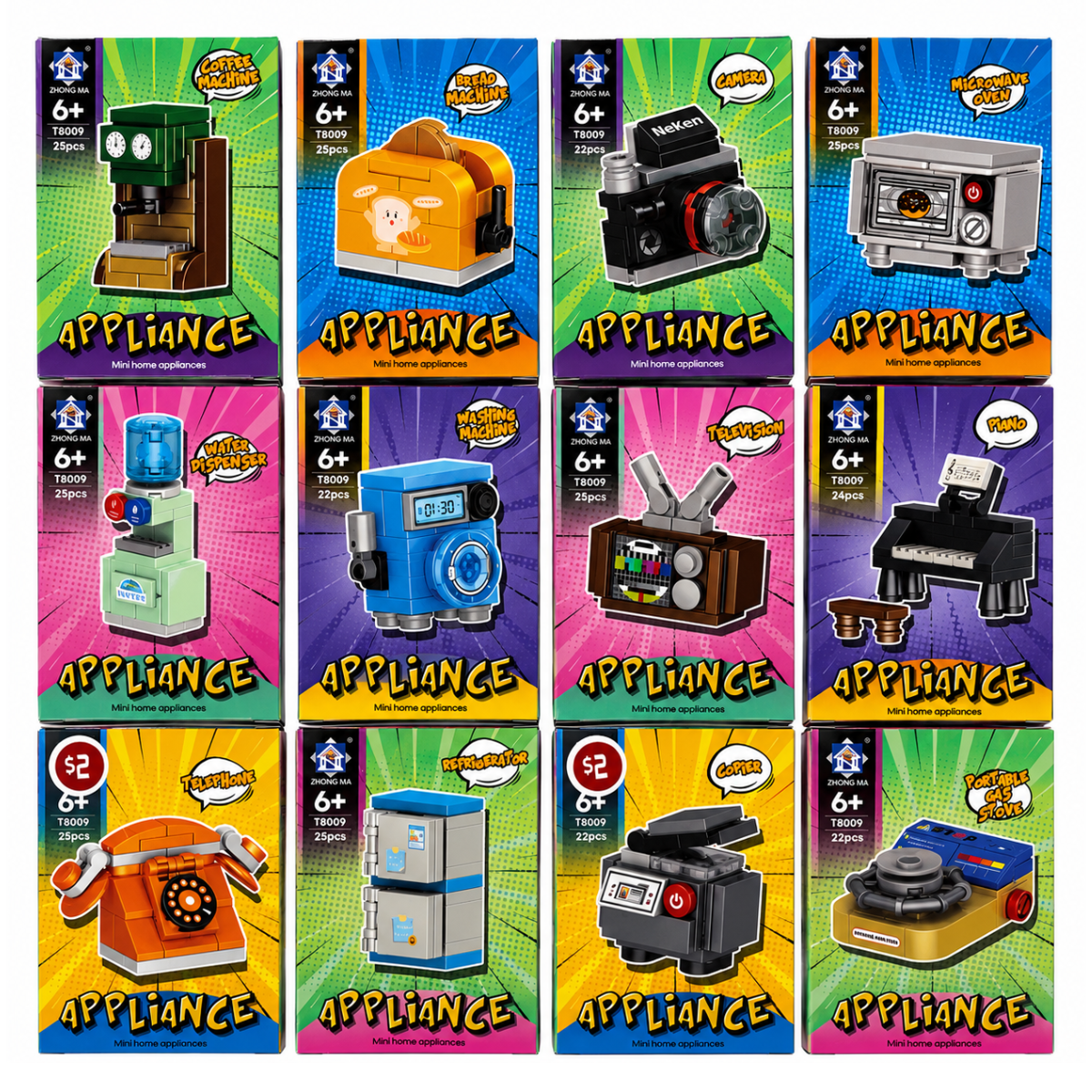 Mini Household Appliances Mini Building Blocks Toy