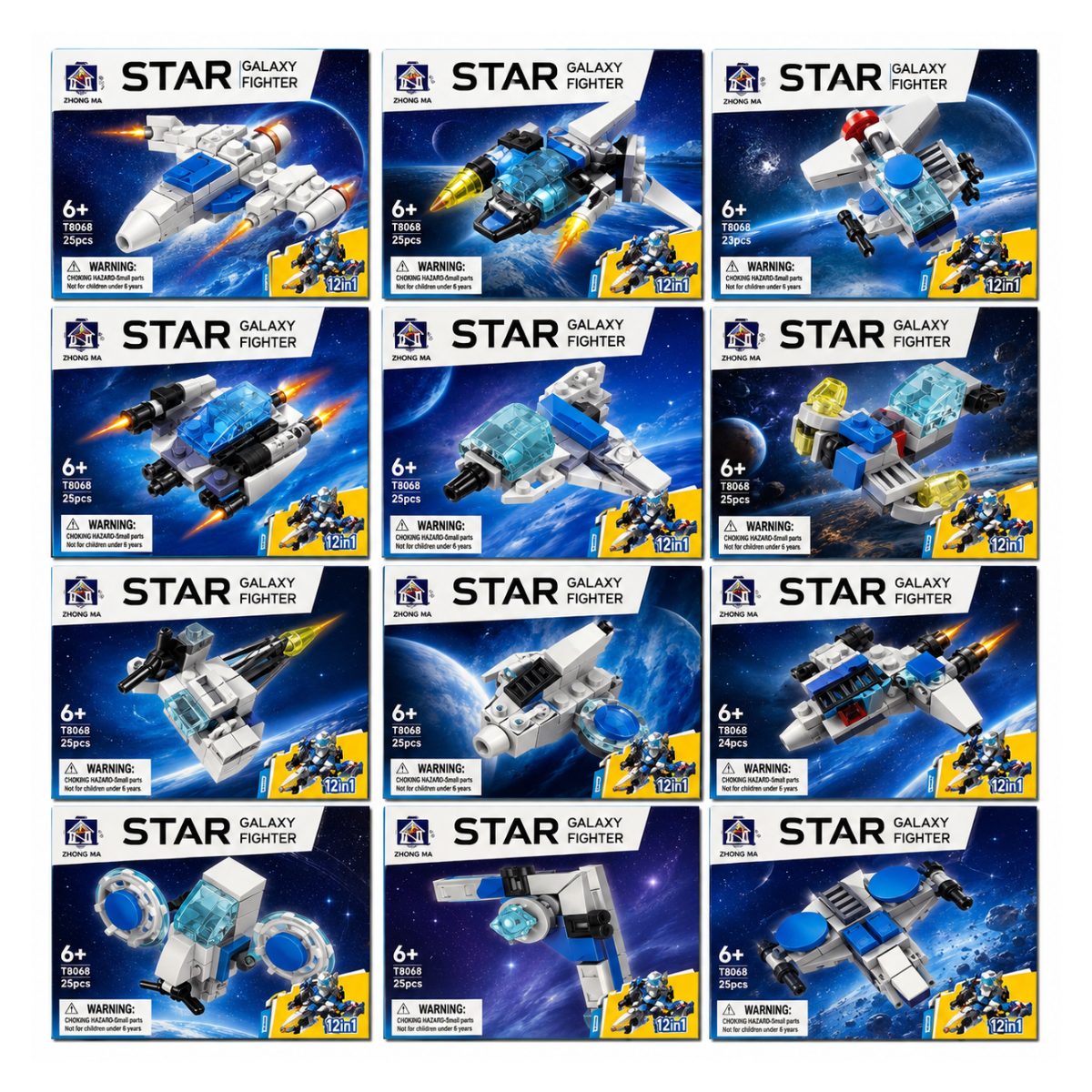 Sci-Fi Spaceship Mini Building Blocks Toy