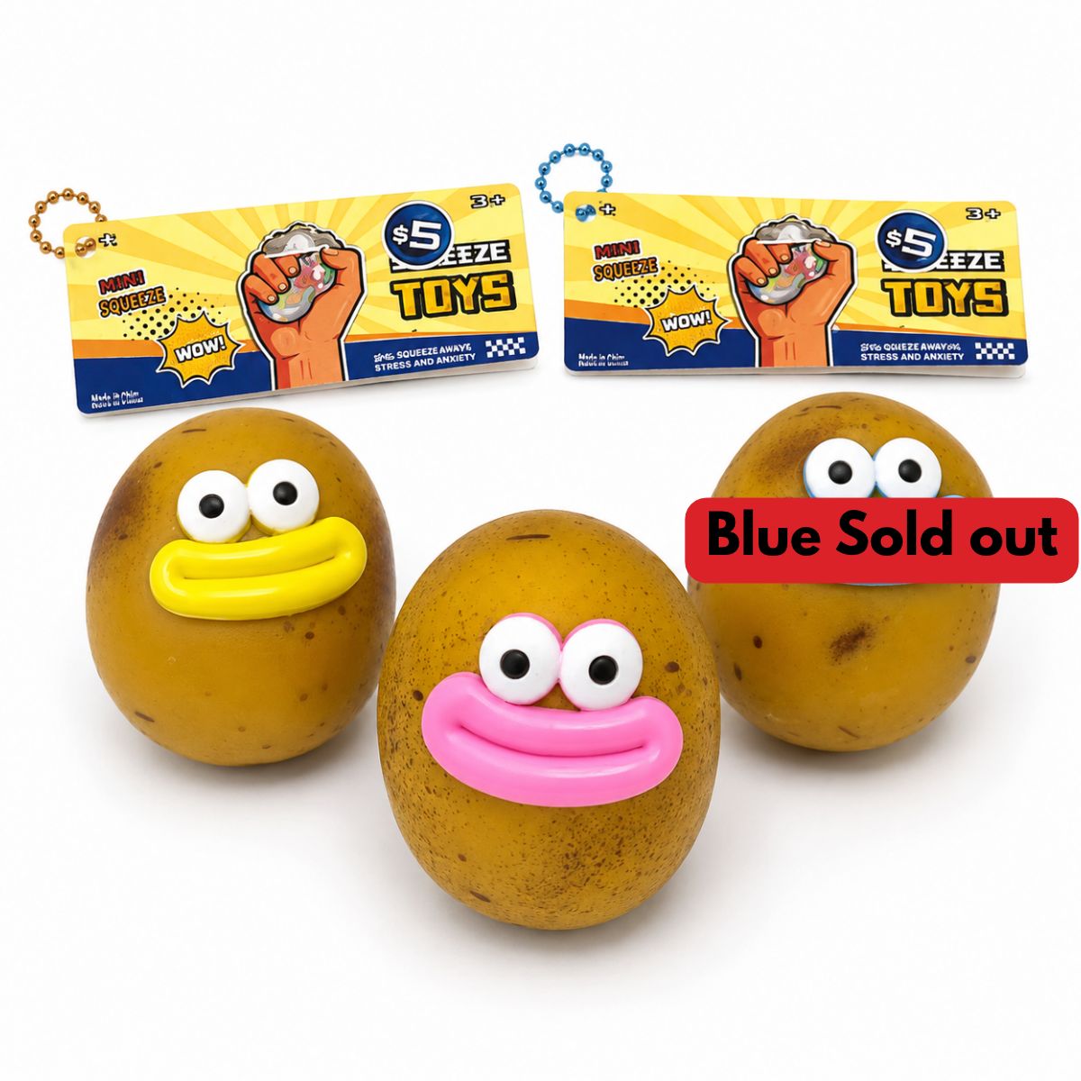 Stress Squishy in Bag – Potato Face