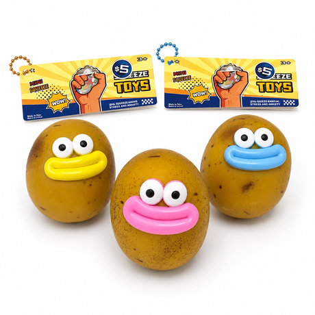 Stress Squishy in Bag – Potato Face