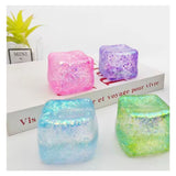 Glitter Ice Cube Squeeze Squishy Stress Toy-Glitter