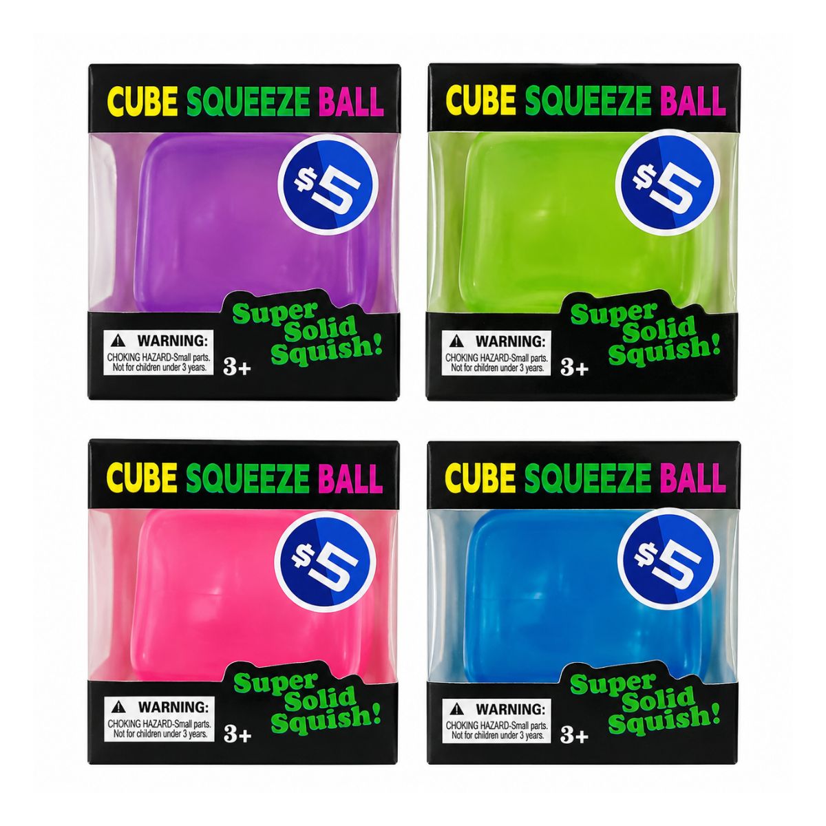 Plain Ice Cube Squeeze Squishy Stress Toy