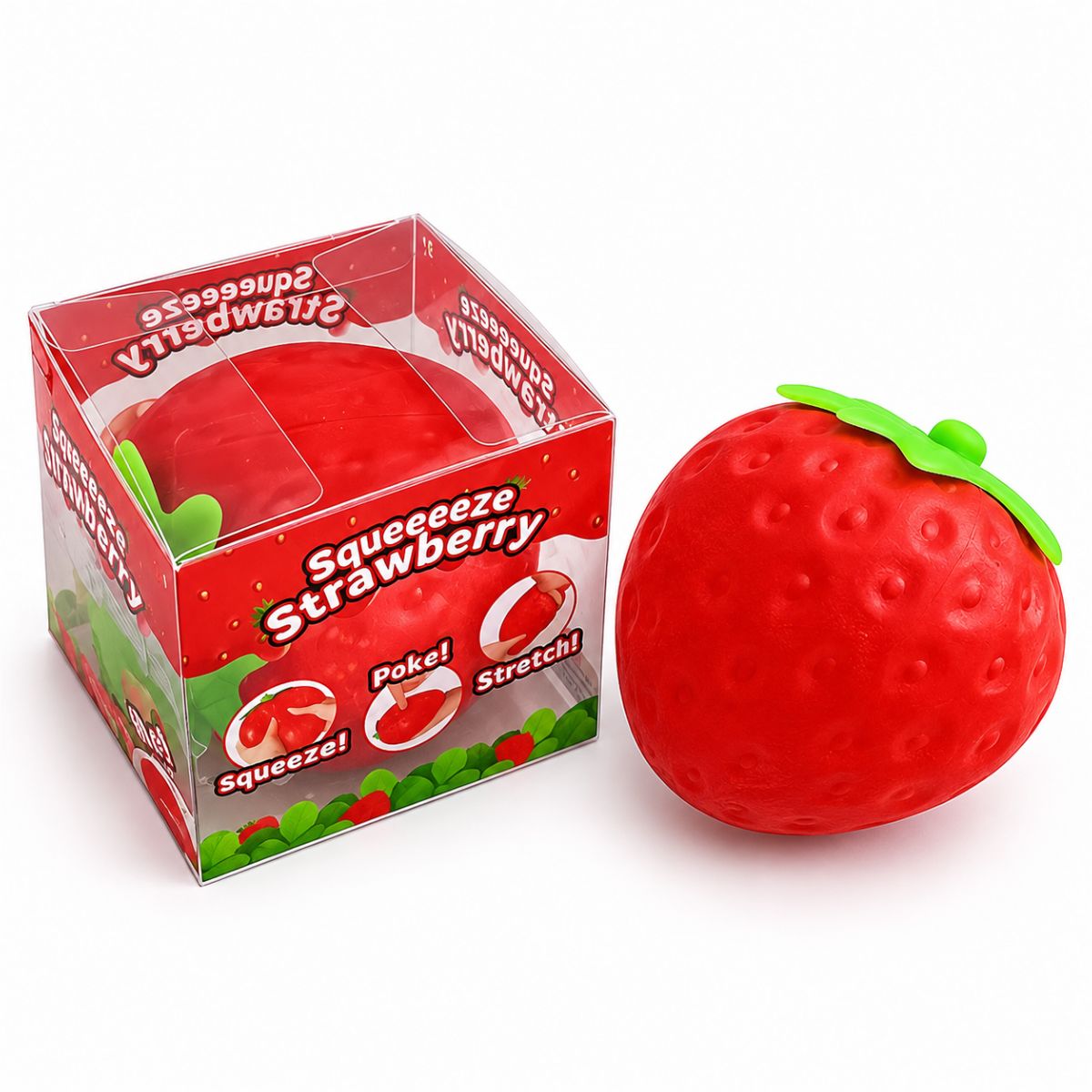 Jumbo Strawberry Squishy Toy 19.5cm