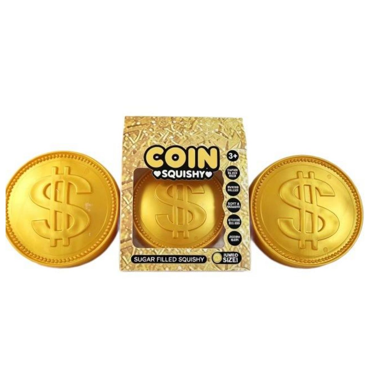 Jumbo Gold Coin Squishy Toy 15cm