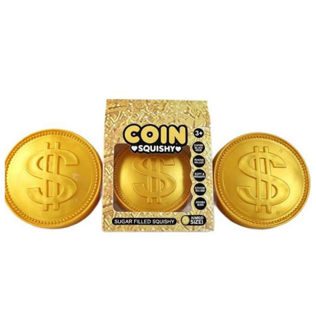 Jumbo Gold Coin Squishy Toy 15cm