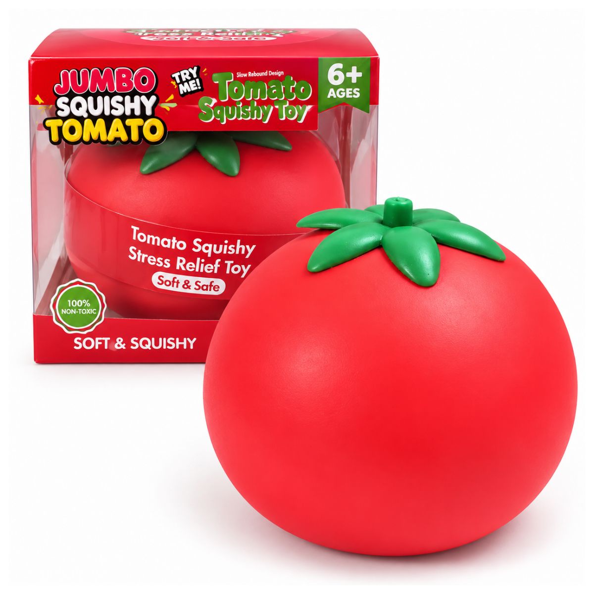 Jumbo Tomato Squishy Toy 10cm