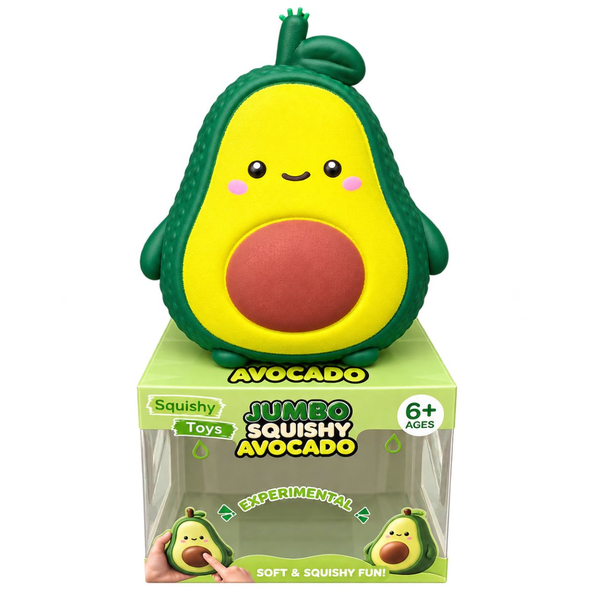 Jumbo Avocado Squishy Toy 15cm