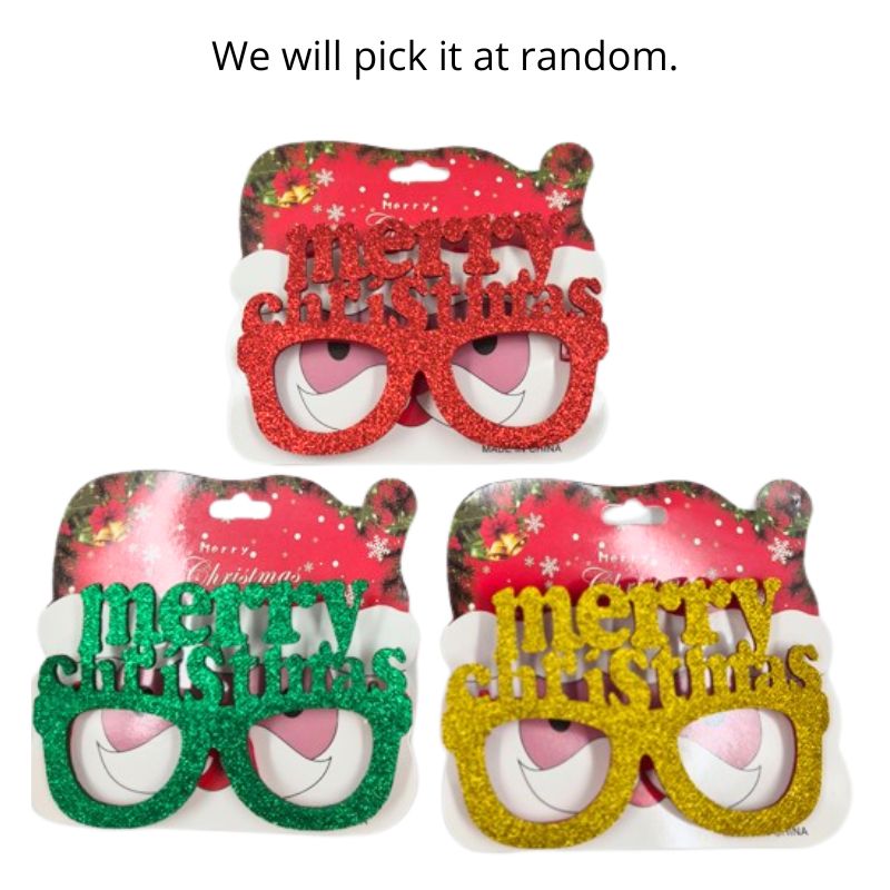 Christmas Novelty Glass - Merry Christmas