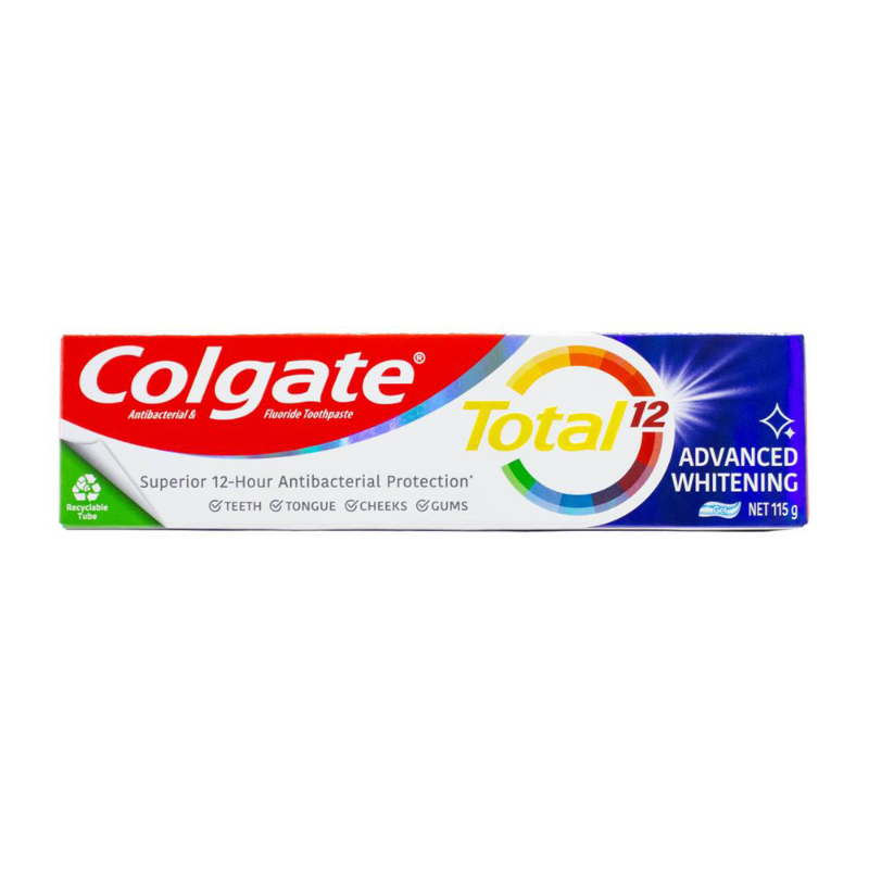 COLGATE 115g TOOTHPASTE TOTAL 12 ADVANCED WHITENING GEL