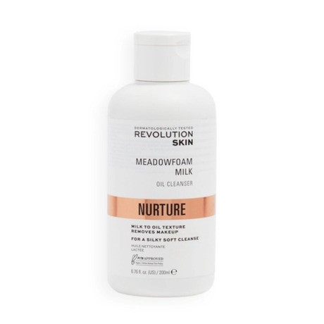 REVOLUTION SKIN 200mL OIL CLEANSER MEADOWFOAM MILK NURTURE