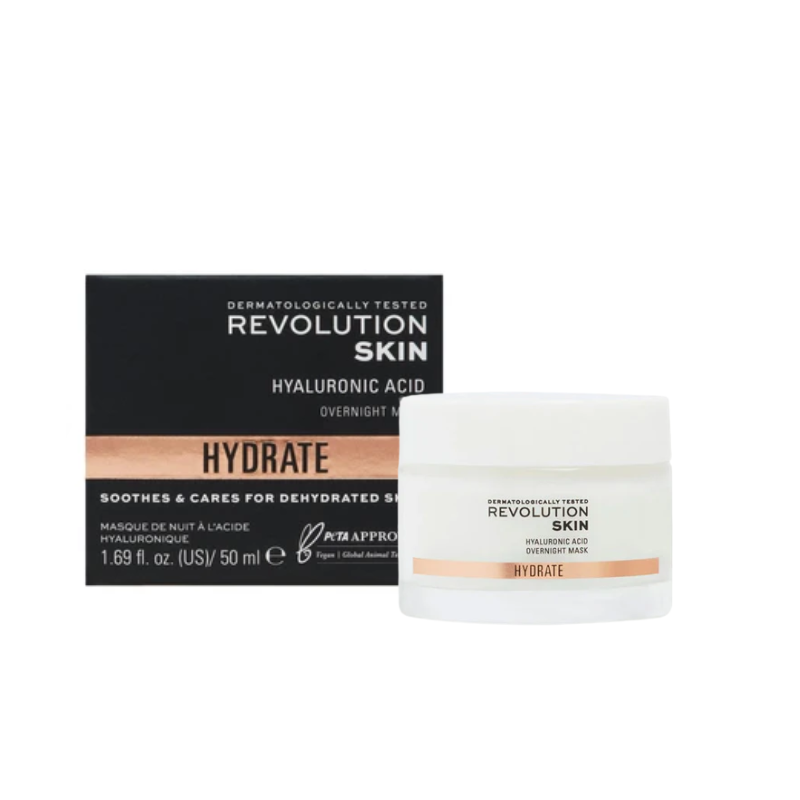 REVOLUTION 50mL HYALURONIC ACID OVERNIGHT MASK HYDRATE