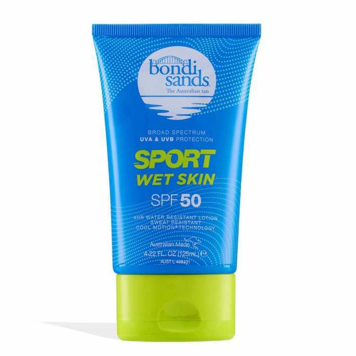 Bondi Sands Sport Wet Skin Sunscreen SPF50 125mL – UVA/UVB Protection