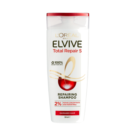 LOREAL 300mL SHAMPOO REPAIRING TOTAL 5 DAMAGED HAIR
