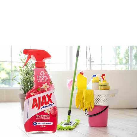 AJAX 475mL SPRAY N WIPE MULTIPURPOSE VANILLA AND BERRIES